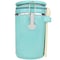 Blue Donuts 45oz Ceramic Airtight Food Storage Canister with Spoon, Turquoise BD3928646 - alternate 1